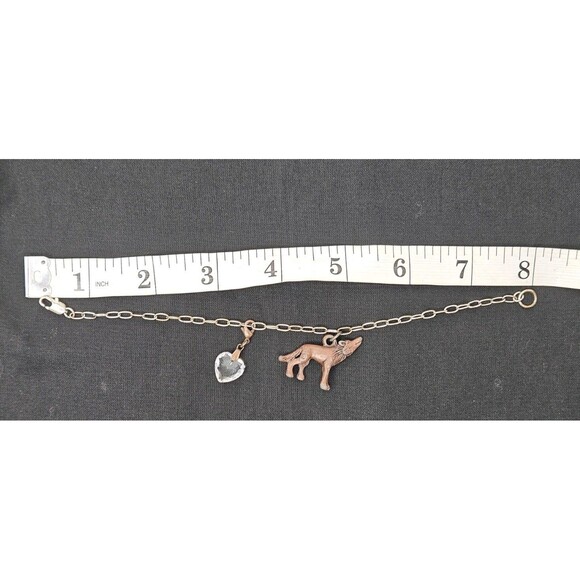 Twilight Breaking Dawn Part 2 Bellas Wolf and Heart 8" Bracelet - Picture 2 of 7